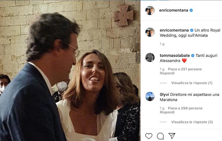 Matrimonio Alessandra Sardoni, post Mentana 