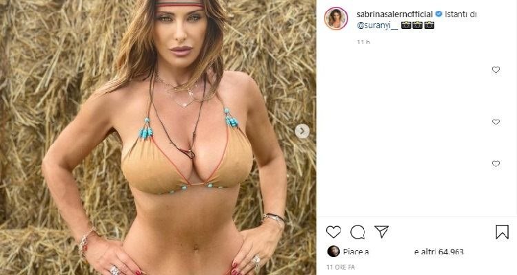 Sabrina Salerno in posa
