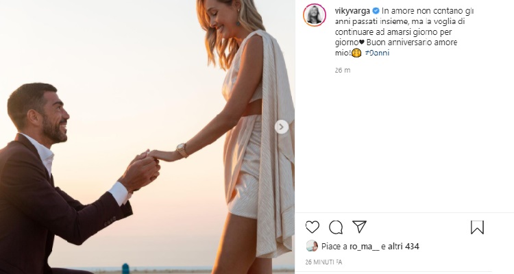 Viky Varga e Pellè anniversario