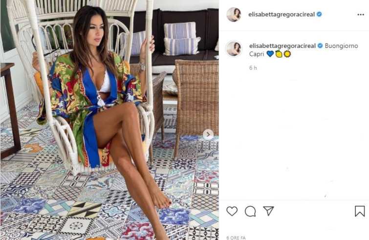 Elisabetta Gregoraci a Capri