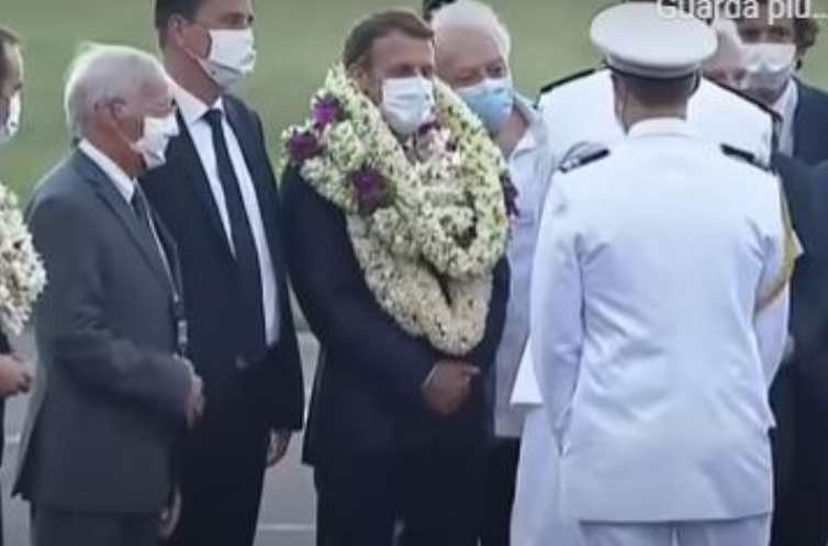 Presidente Macron in Polinesia