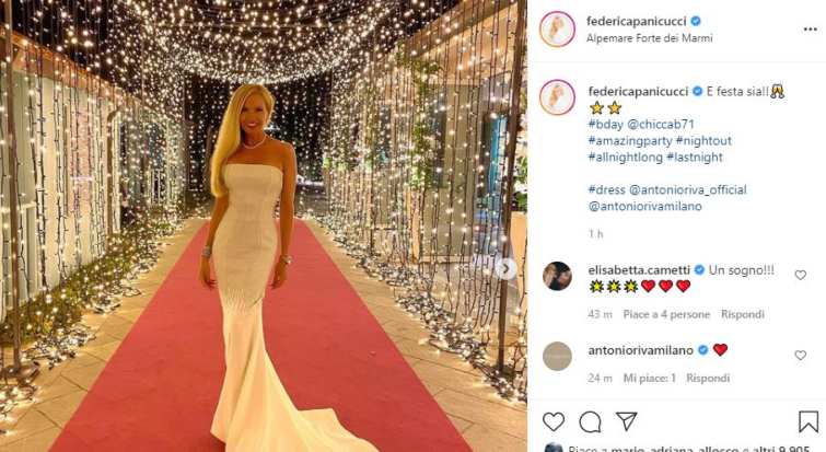 Federica Panicucci elegante