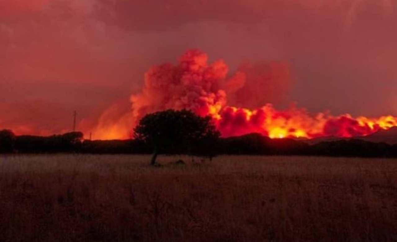 Incendio Sardegna 