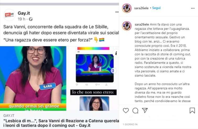 Sara Vanni post denuncia