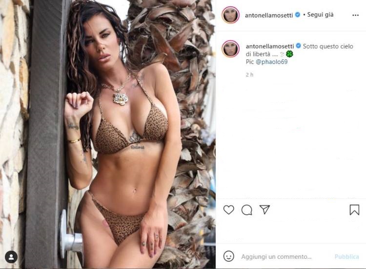 Antonella Mosetti Tigre Costume Leopardato 