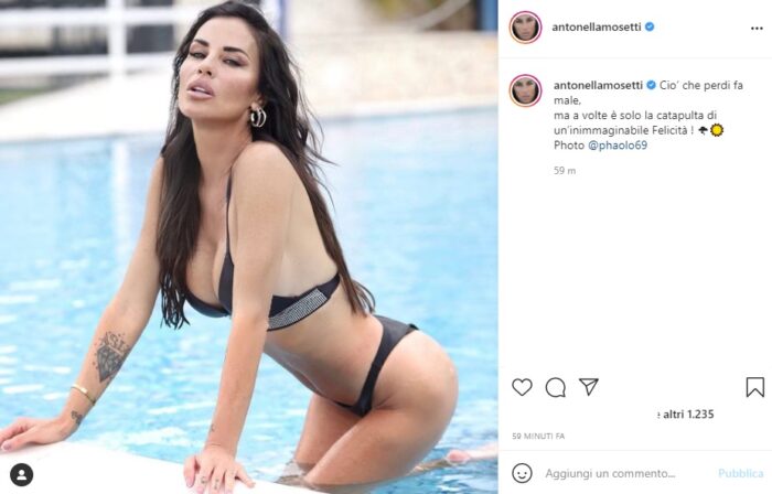 Antonella Mosetti post Instagram
