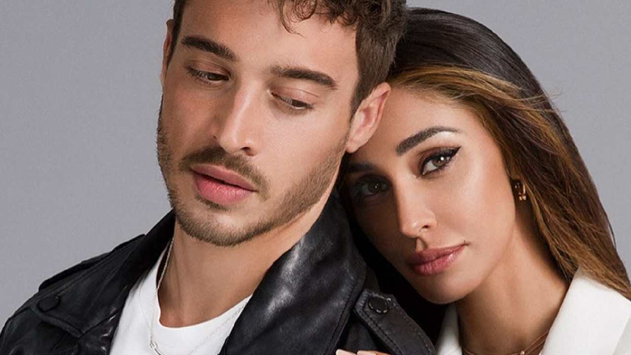Belen Rodriguez e Antonino Spinalbese abbracciati