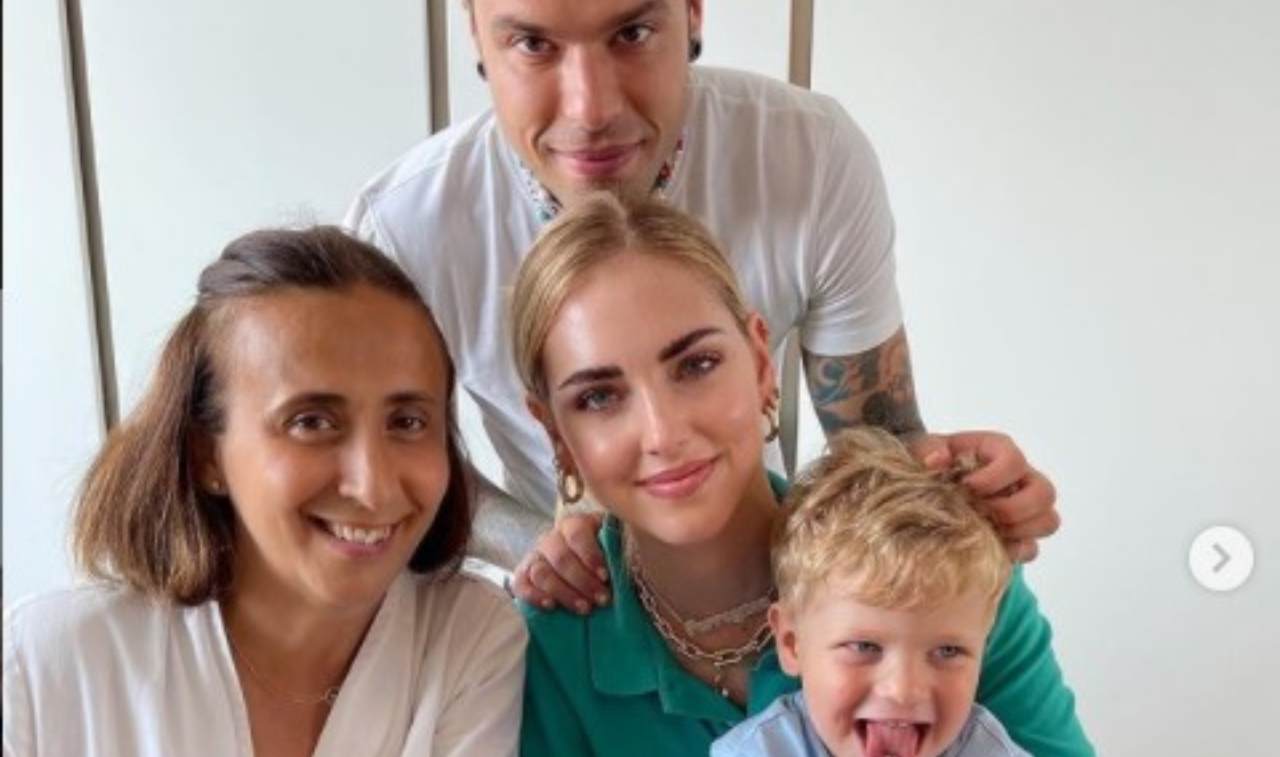 I Ferragnez insieme a Rosalba