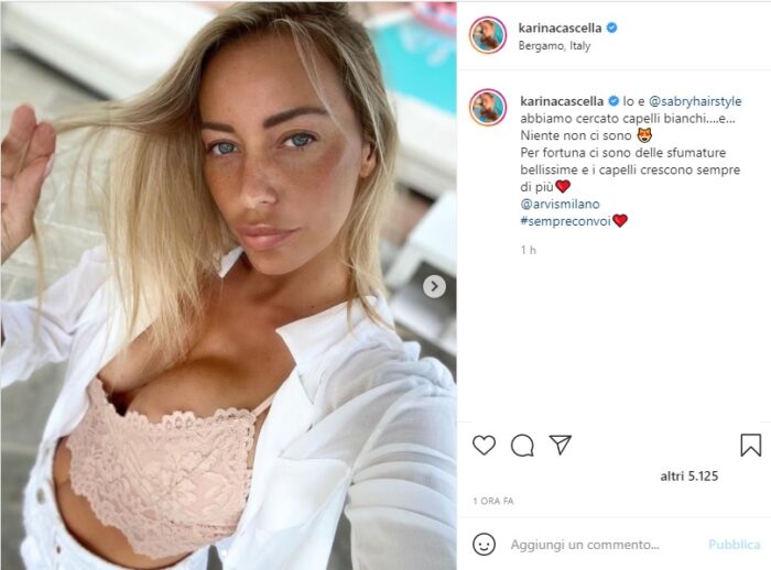 Karina Cascella post Instagram 