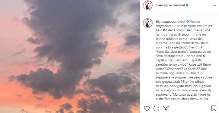 Lo sfogo della conduttrice sui social