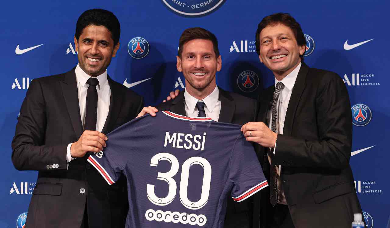 Nasser Al Khelaifi, Messi e Leonardo