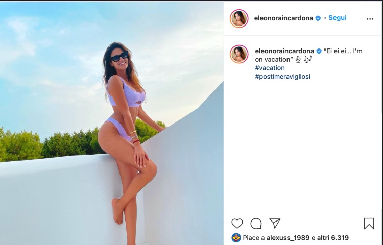 Post Instagram Eleonora Incardona