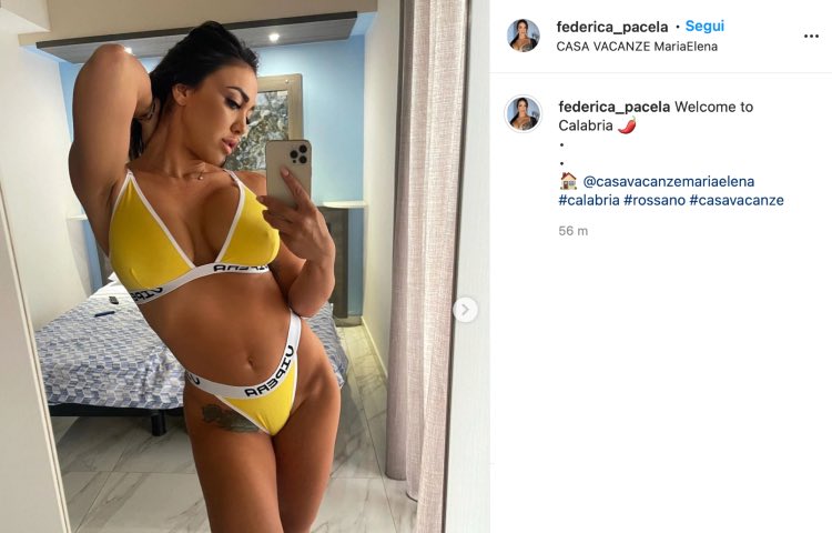 Post Instagram Federica Pacela