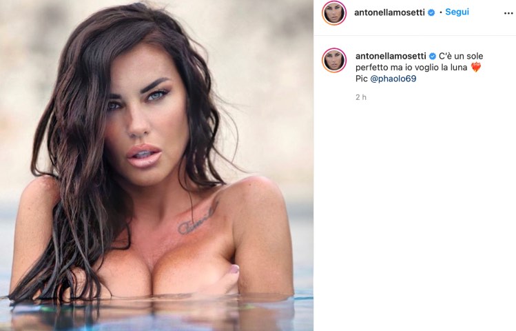 Post Instagram Antonella Mosetti