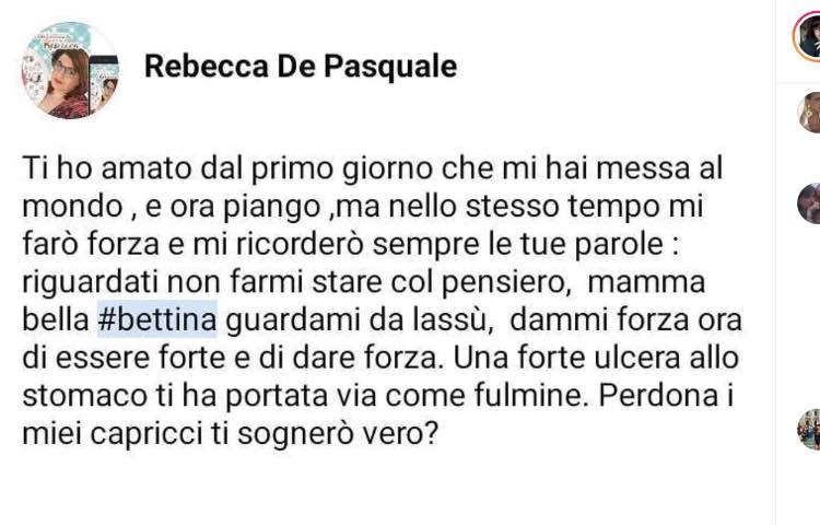 Post Instagram Rebecca De Pasquale