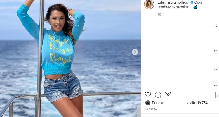 Sabrina Salerno in posa
