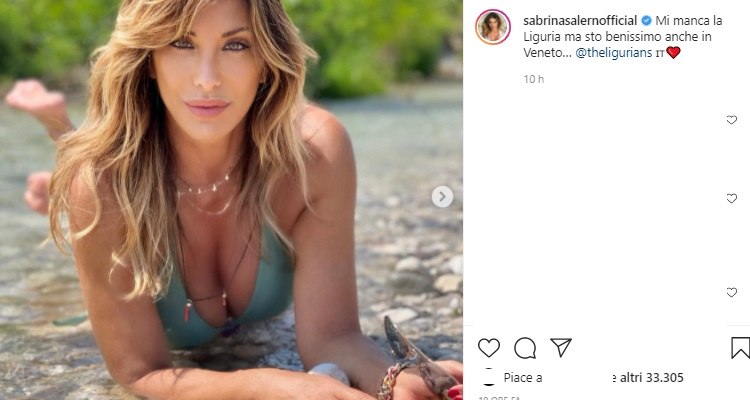 Sabrina Salerno posa sensuale