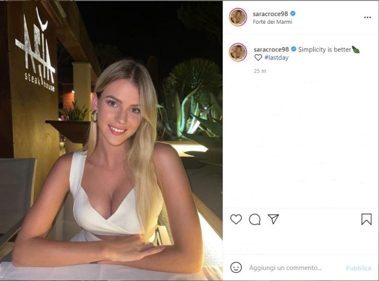 Sara Croce Toppino Bianco Cena