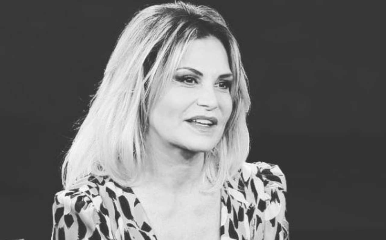 Simona Ventura bianco e nero