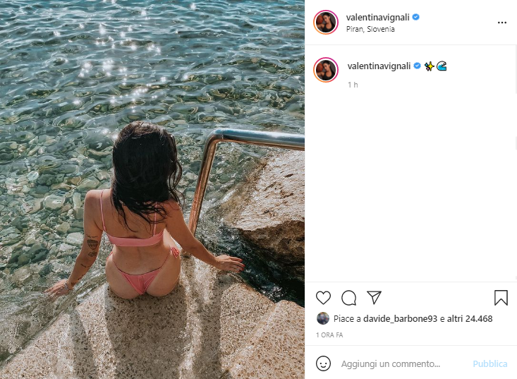 Valentina Vignali in costume