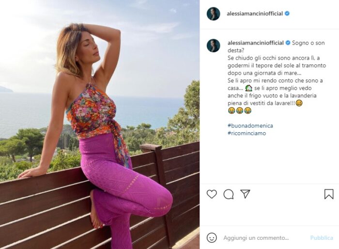 Alessia Mancini post Instagram