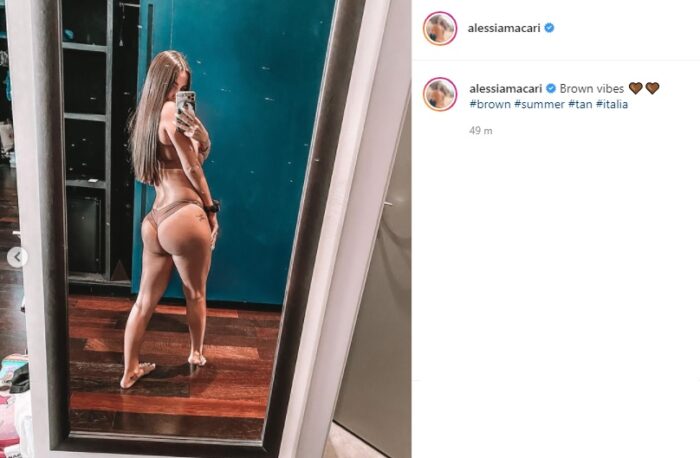 Alessia Macari post Instagram