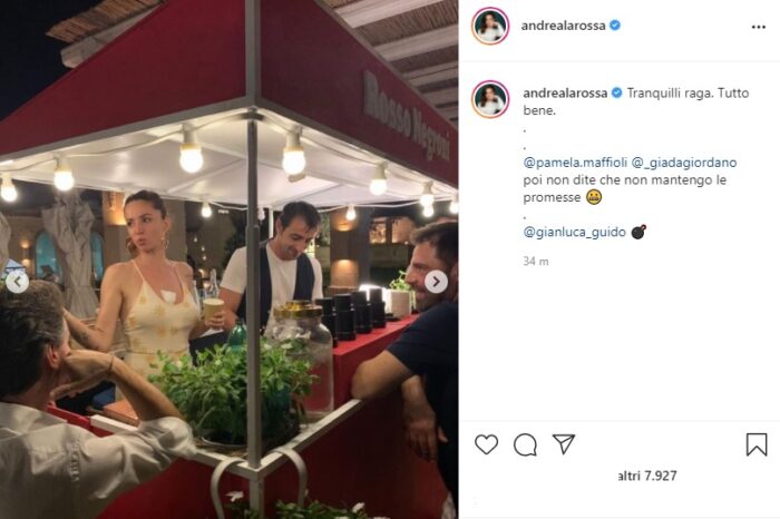 Andrea Delogu post Instagram