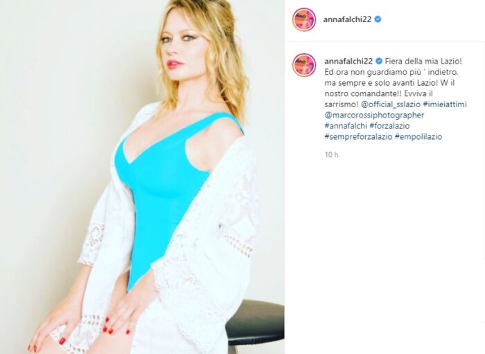 Anna Falchi post Instagram