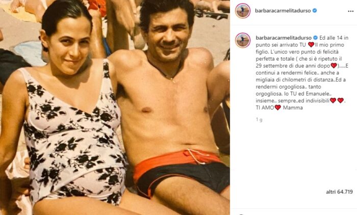 Barbara D'Urso post Instagram