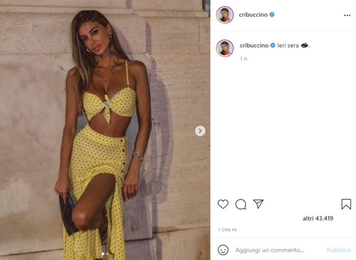 Cristina Buccino post Instagram