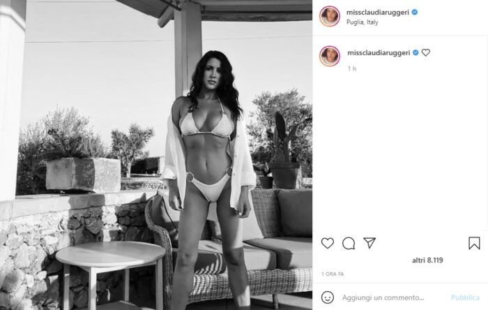 Claudia Ruggeri post Instagram