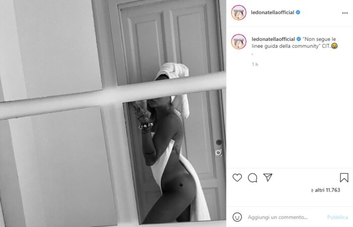 Giulia Provvedi post Instagram