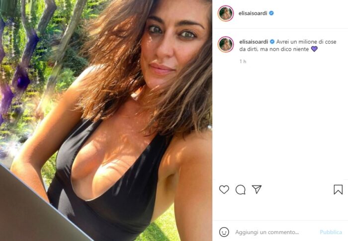 elisa isoardi post Instagram
