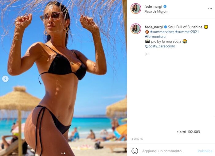 Federica Nargi post Instagram