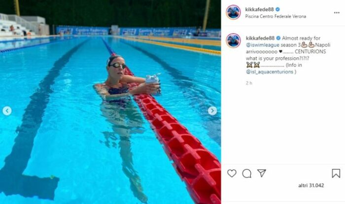 Federica Pellegrini post Instagram