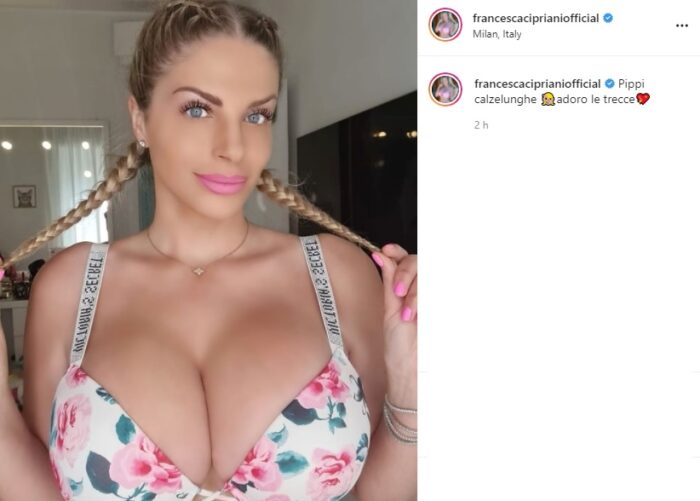 Francesca Cipriani post Instagram