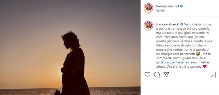 francesca barra post instagram