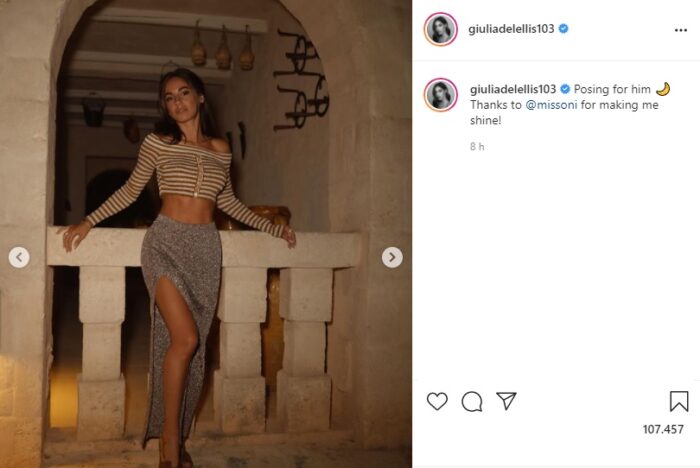 giulia de lellis post Instagram