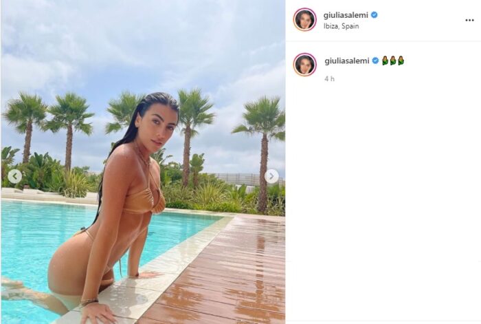 Giulia Salemi post Instagram