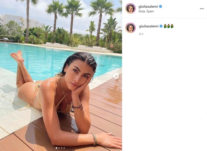 Giulia Salemi post Instagram