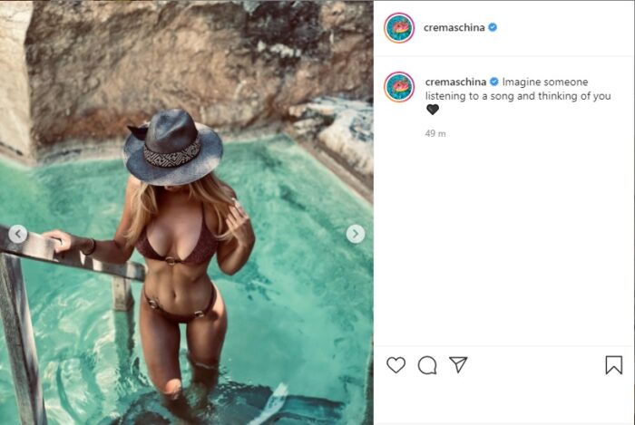 Laura Cremaschi post Instagram