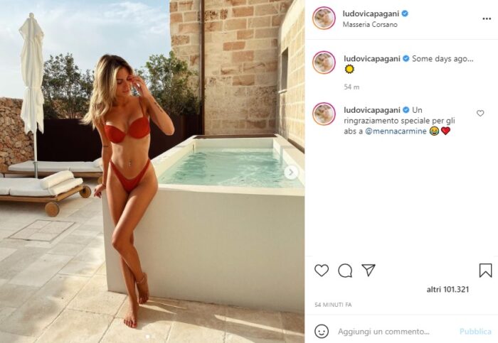 Ludovica Pagani post Instagram