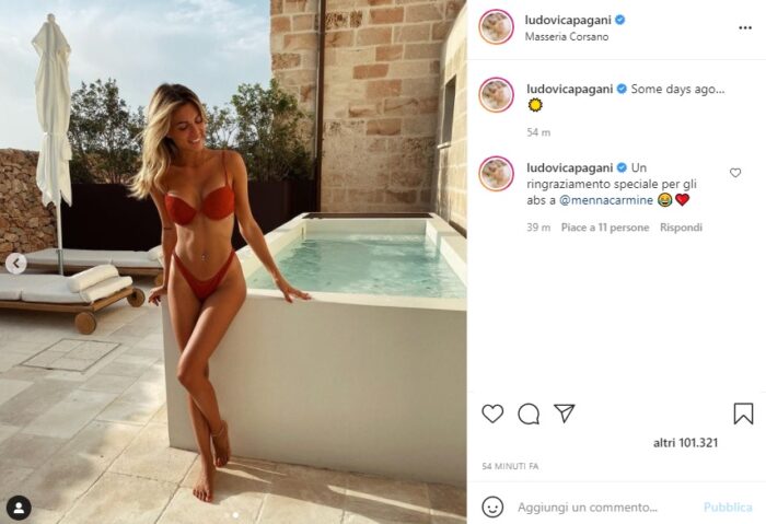 Ludovica Pagani post Instagram