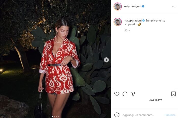 Natalia Paragoni post Instagram
