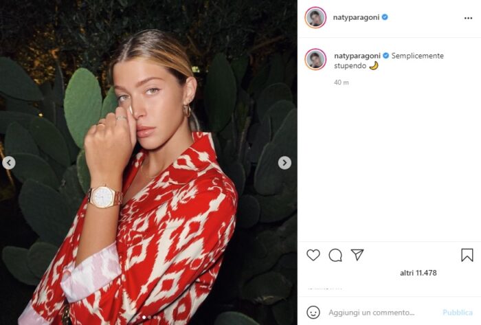 Natalia Paragoni post Instagram