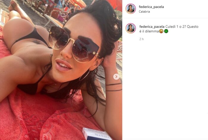 Federica Pacela post Instagram