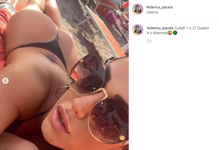 Federica Pacela post Instagram