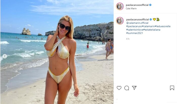 Paola Caruso post Instagram