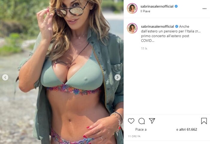 Sabrina Salerno post instagram