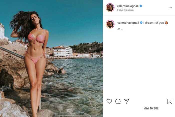 Valentina Vignali post Instagram